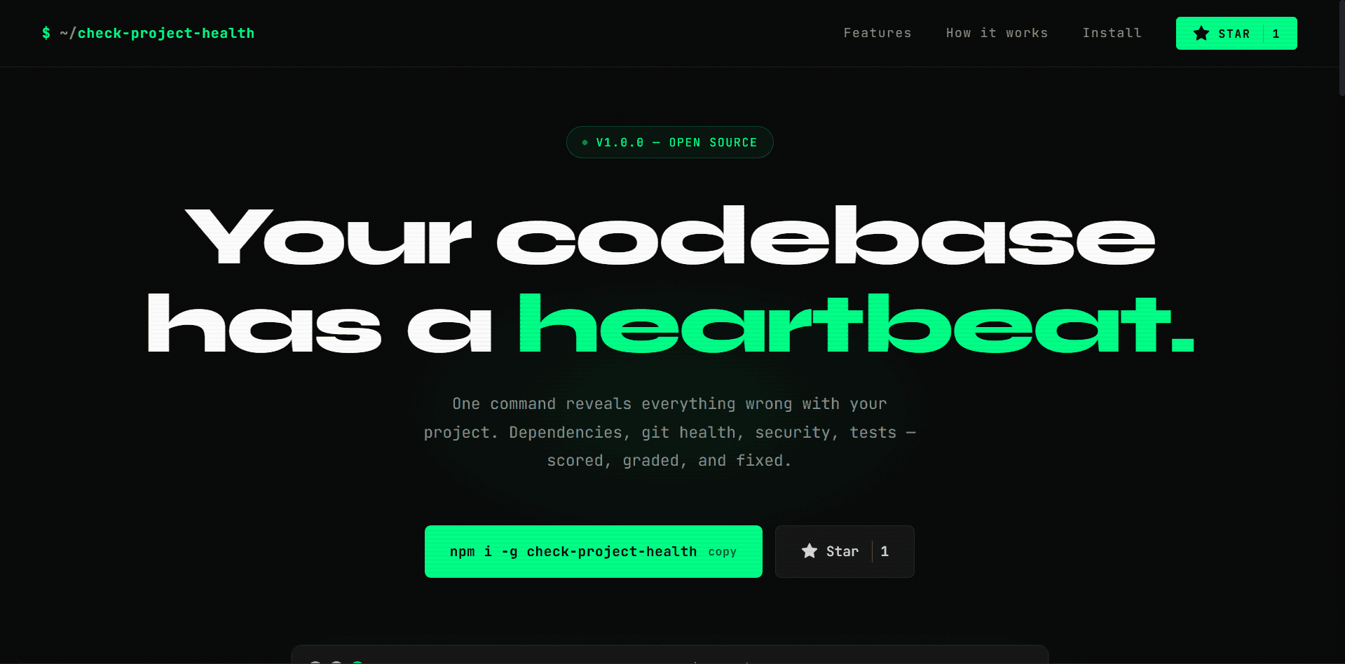 Check Project Health